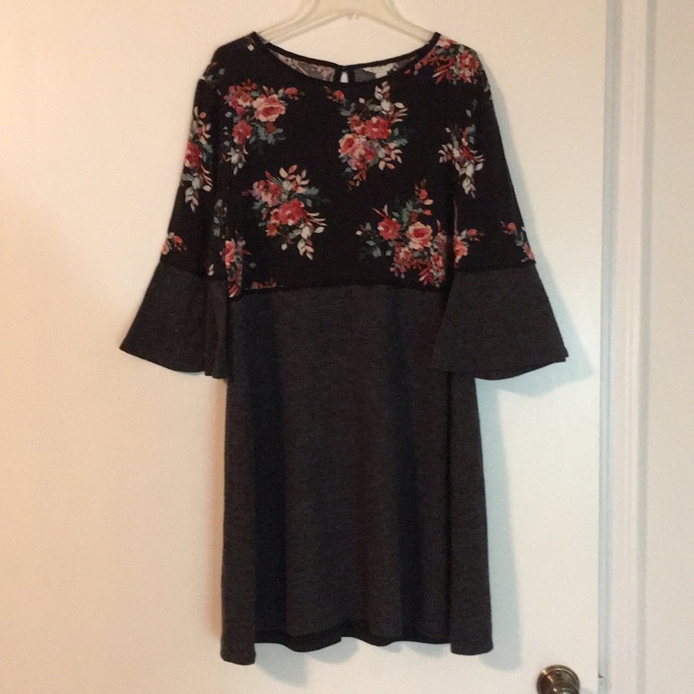 Long Sleeve Floral Cato Dress